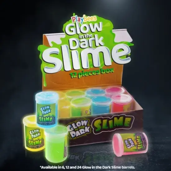 Playbees Glow in The Dark Slime - 12pk image {7}