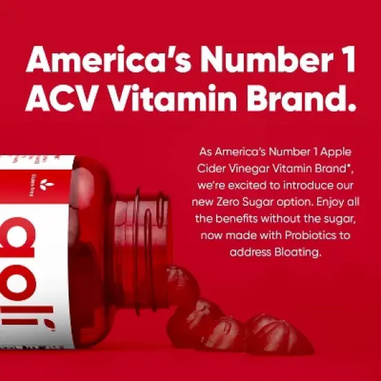 Goli Nutrition Apple Cider Vinegar Sugar Free Dietary Supplement Vegan Gummies - 60ct image {5}