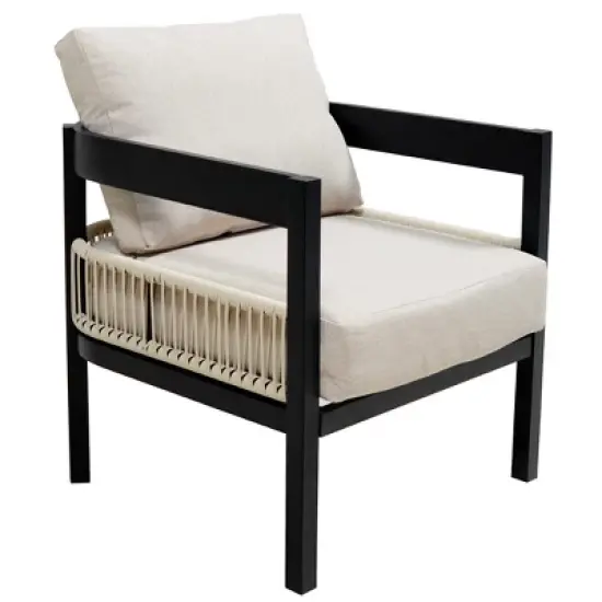 Multi-person Outdoor Iron Sofa Set with A table, Rattan Decoration, Waterproof, Rust-proof, Suitable for Garden, Lawn Use image {14}