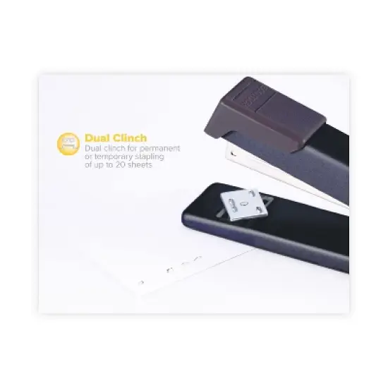 Bostitch Classic Metal Stapler, 20-Sheet Capacity, Black image {2}