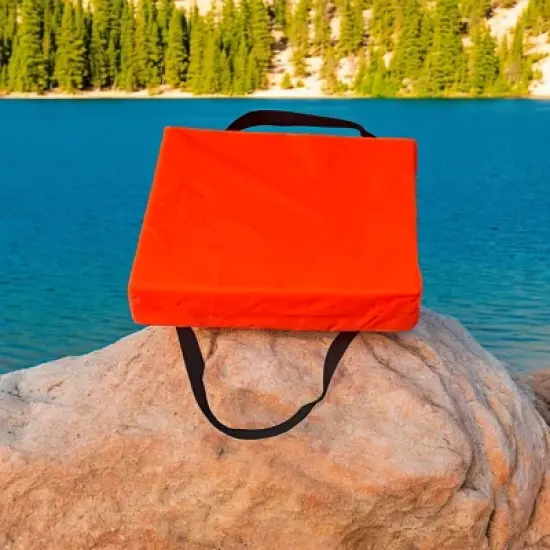 Bradley Type IV Boat Cushion USCG Approved Throwable Flotation Device; Coast Guard approved throw preserver with foam cushion image {7}