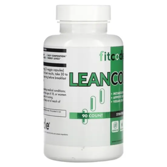 fitcode LeanCode , 90 Veggie Capsules image {3}
