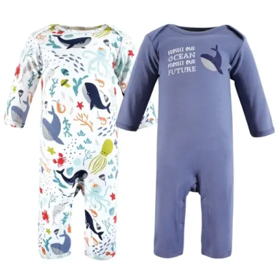 Touched by Nature Organic Cotton Coveralls, Ocean image {4}