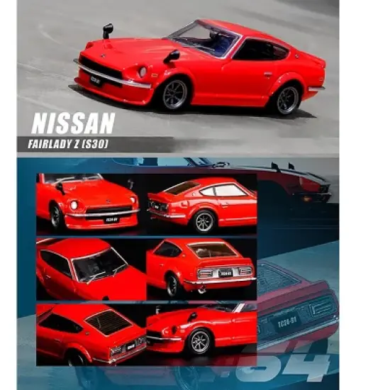 Nissan Fairlady Z (S30) RHD (Right Hand Drive) Red 1/64 Diecast Model Car by Inno Models image {1}