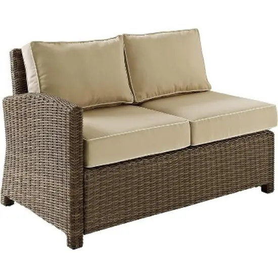 HomeStock Bradenton Outdoor Wicker Sectional Sofa image {10}