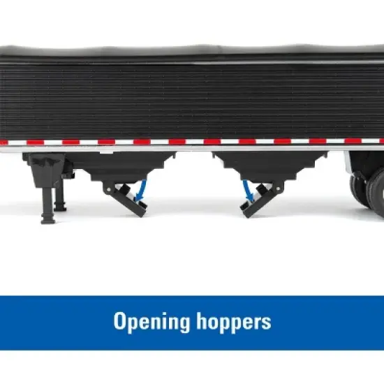 ERTL 1/32 Gray Freightliner 122SD Semi with Grain Trailer 47361 image {5}