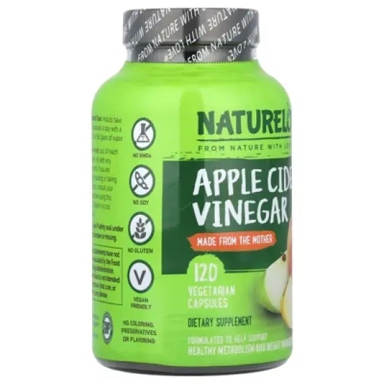 NATURELO Apple Cider Vinegar , 120 Vegetarian Capsules image {3}