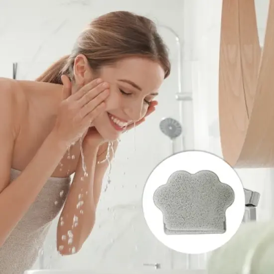 Unique Bargains Reusable Sponge Face Scrubber 5.31"x4.33" 5 Pcs image {4}