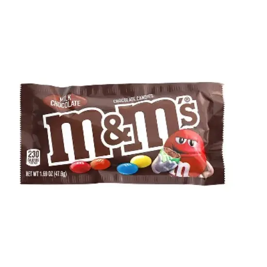 M&M's Milk Chocolate 12/16/24/36 Pack Full Size Candy 1.69oz - Bulk Packaging image {2}