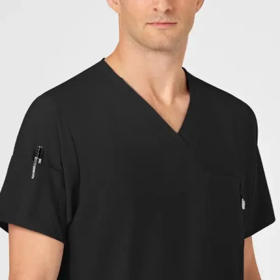 Wink W123 Men's V-Neck Scrub Top image {3}