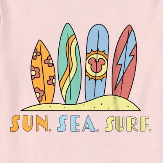 Toddler's Mickey & Friends Sun Sea Surf Boards T-Shirt image {1}