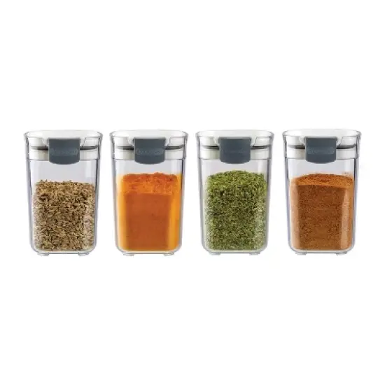 Progressive Prepworks Seasoning ProKeeper Storage Container, Set of 2, Clear image {4}