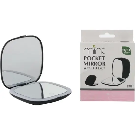 J&V TEXTILES Compact Mirror, 1X/3X Magnification Pocket Mirror, Mini Mirror for Purse, Pocket,Travel and Present image {8}