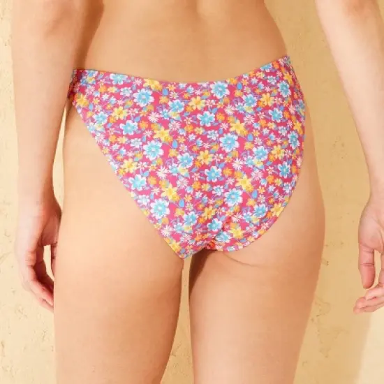Women's Low-Rise High Leg Cheeky Bikini Bottom - Wild Fable&trade; image {1}