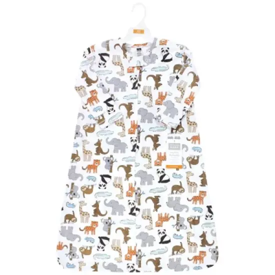 Hudson Baby Long Sleeve Cotton Jersey Sleeping Bag, Sack, Blanket, Zoo Animals image {1}