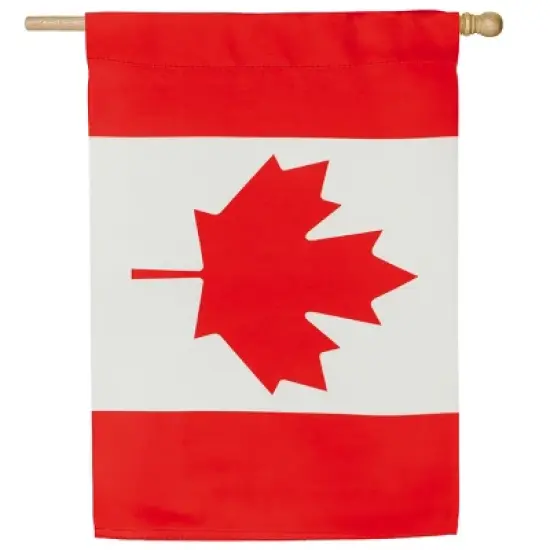 Evergreen Canada Suede House Flag 28 x 44 Inches Outdoor Decor for Homes and Gardens image {1}
