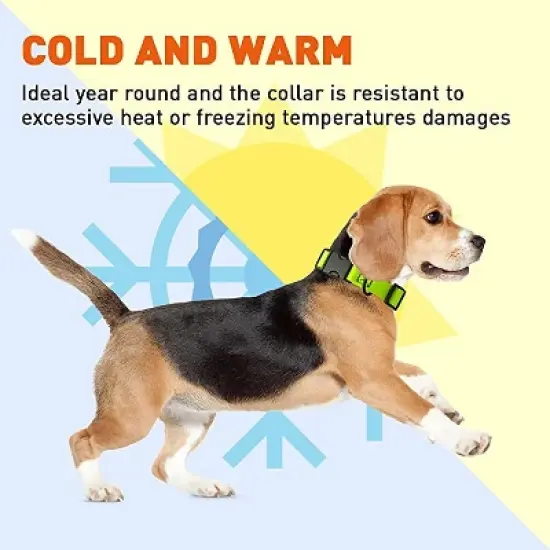 Dogline Biothane Waterproof Collar with QR Buckle Lime Green image {4}