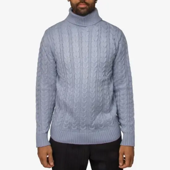 X RAY Men's Cable Knit Roll Neck Sweater(Available in Big & Tall) image {6}