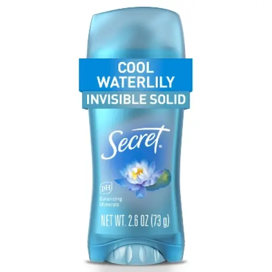 Secret Invisible Solid Antiperspirant & Deodorant - Waterlily Scent - 2.6oz image {2}