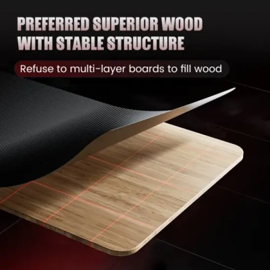 GTPLAYER Gaming Desk, L-Shaped Computer Office Desk, Movable Monitor stand image {2}