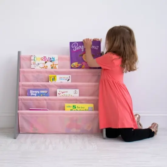 Kids' Bookshelf 4 Tier Book Organizer Seafoam - Humble Crew image {6}