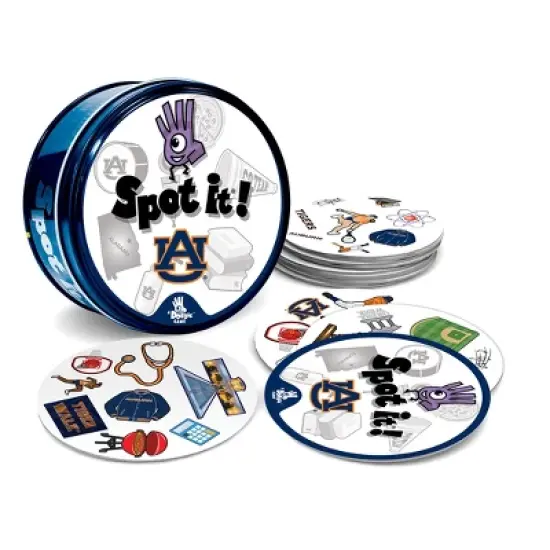 MasterPieces Officially Licensed NCAA Auburn Tigers Spot It Game for Kids and Adults image {2}