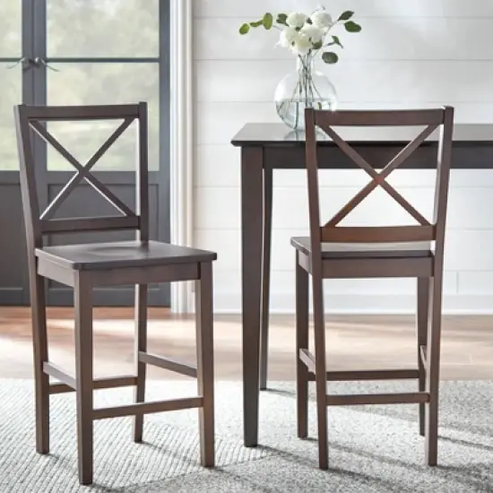 Set of 2 24" Virginia Counter Height Barstools - Buylateral image {4}