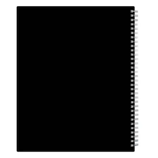 Blue Sky 8.5"x11" 2025-2026 Weekly/Monthly Wirebound Planner Black image {9}