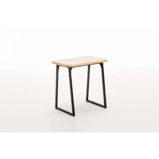 2pc Aero Desk Set Natural - Boraam: Compact, Mid-Century Modern, 36" Width, Metal Frame image {15}