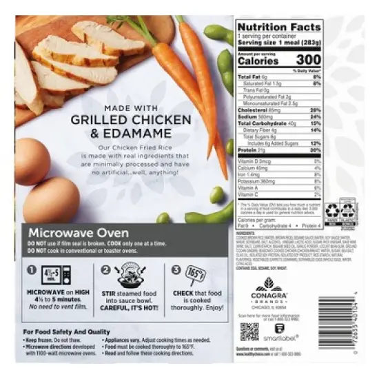 Healthy Choice Simply Steamers Frozen Chicken Fried Rice - 10oz image {5}