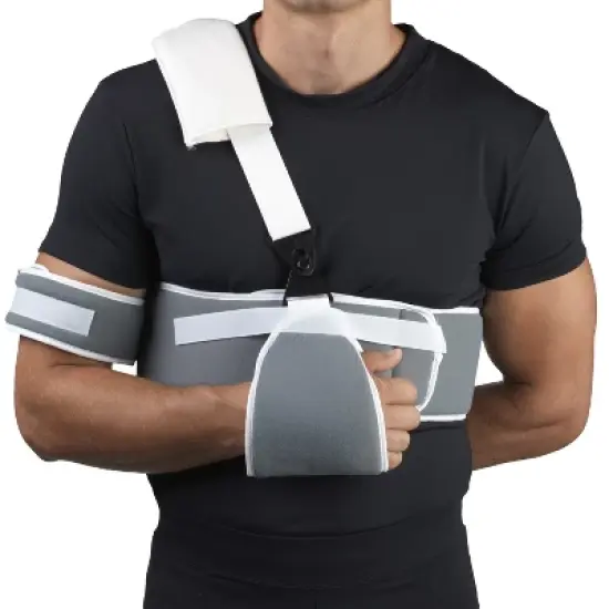 OTC Sling Swathe Shoulder Immobilizer, Upper Arm Stabilizer, Grey image {3}