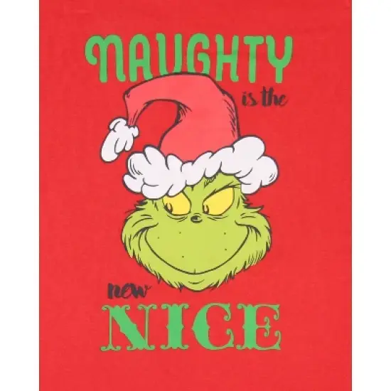 Dr. Seuss Womens' The Grinch Who Stole Christmas New Nice Lounge Pajama Sets image {2}