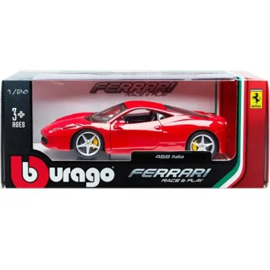 Ferrari 458 Italia Red 1/24 Diecast Model Car by Bburago image {5}