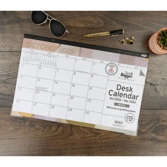 See It Bigger 2025-2026 15 Months 11"x17" Monthly Desk Pad Calendar image {4}