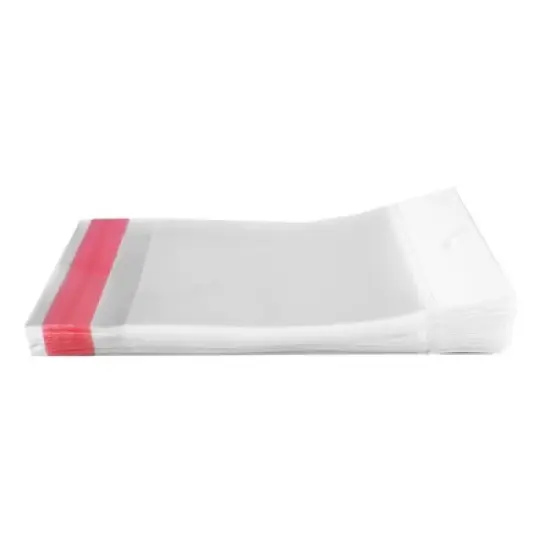 UOFFICE Pack of 1,000 Clear Resealable Cellophane Bags, 2.8" x 3.9" with Hanging Header image {2}