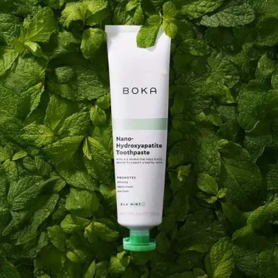 Boka Ela Mint- Fluoride Free- Nano Hydroxyapatite Toothpaste - 3.4oz image {1}