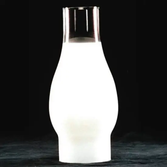 Lehman's Frosted Glass Lamp Chimney, Replacement Hurricane Globe Measures 2 7/8 Inch Diameter Base x 8 1/2 Inches High for Oil or Kerosene Lanterns image {3}