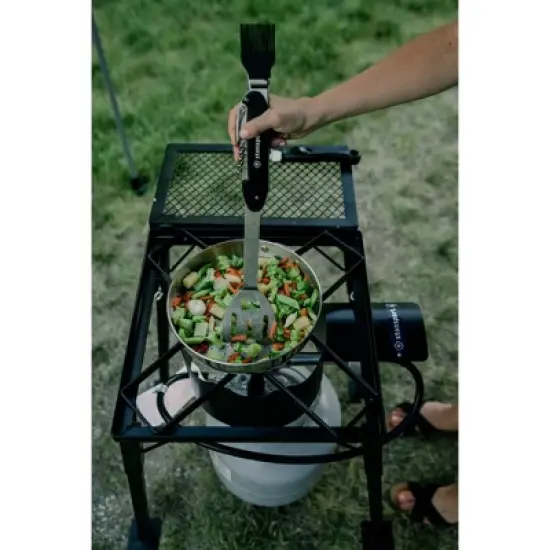 Stansport Outdoor Single Burner Stove With Mesh Shelf image {2}