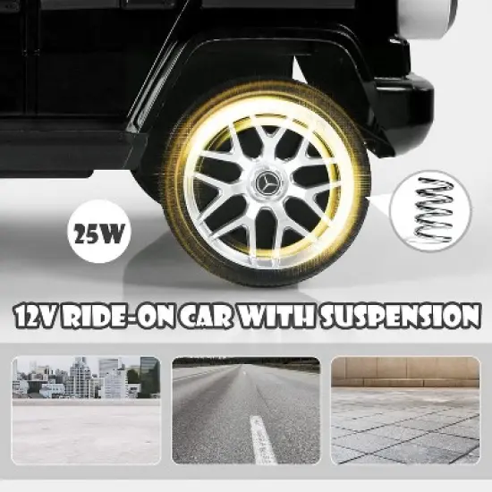 Costway 12V Kids Ride On Car Licensed Mercedes Benz G63 Electric Vehicle with Remote Control image {7}