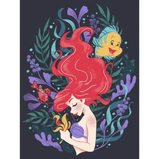 Men's The Little Mermaid Artistic Underwater Ariel T-Shirt image {1}