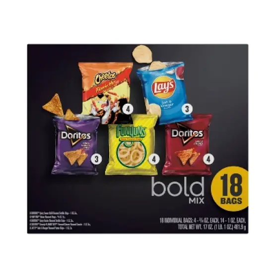 Frito-Lay Snacks Bold Mix Variety Pack - 18ct/17oz image {1}