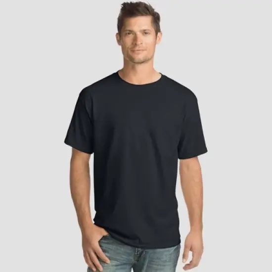 Hanes Men's Essentials Short Sleeve T-Shirt 4pk image {3}