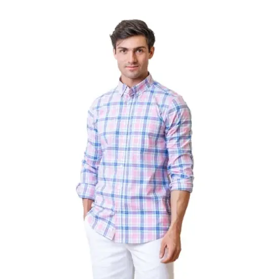 Hope & Henry Mens' Poplin Button Down Shirt image {14}
