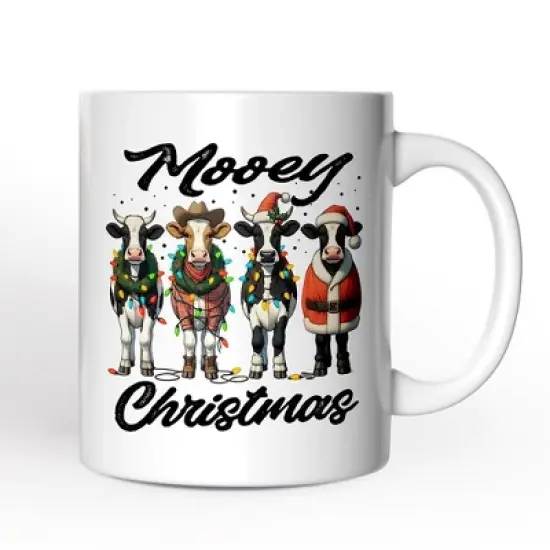 Mooey Christmas Mug, Cow Lover Gift (Non-Custom Only)| OrnamentallyYou image {3}
