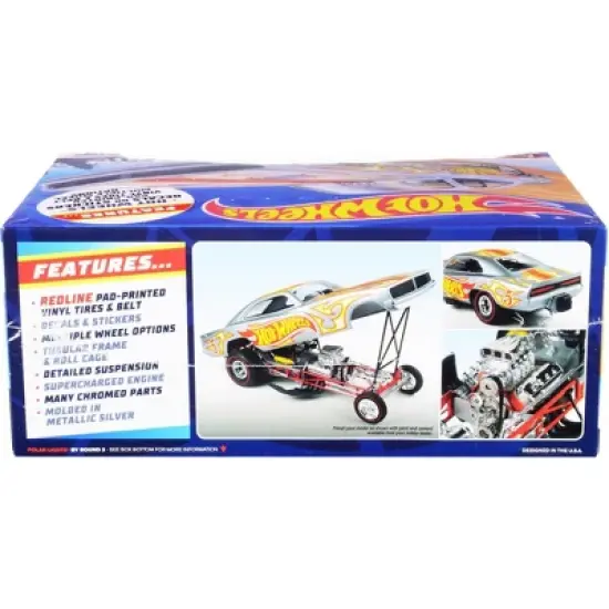 Skill 2 Model Kit 1969 Dodge Charger Funny Car "Hot Wheels" 1/25 Scale Model by Polar Lights image {2}