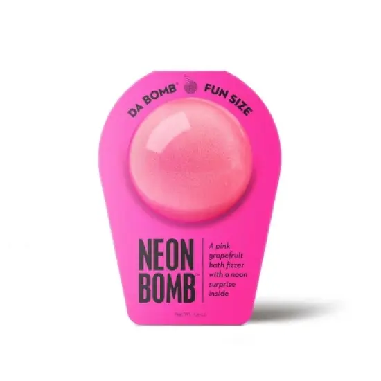 Da Bomb Bath Fizzers Neon Pink Grapefruit Bath Bomb - 3.5oz image {7}