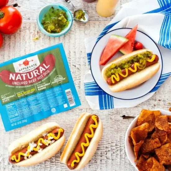 Applegate Natural Grass-Fed Uncured Beef Hot Dog - 10oz image {7}