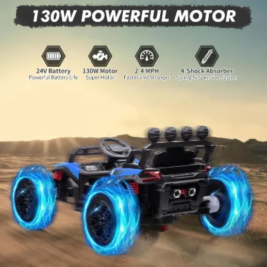 24v Ride On Toys for Big Kids, Eletric UTV With Remote Control image {2}