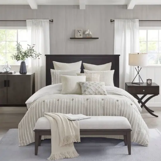 Madison Park Essence Clipped Jacquard Comforter Set image {1}