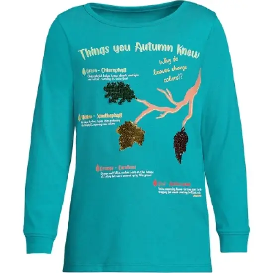 Lands' End Girls Graphic Tee Shirt image {5}